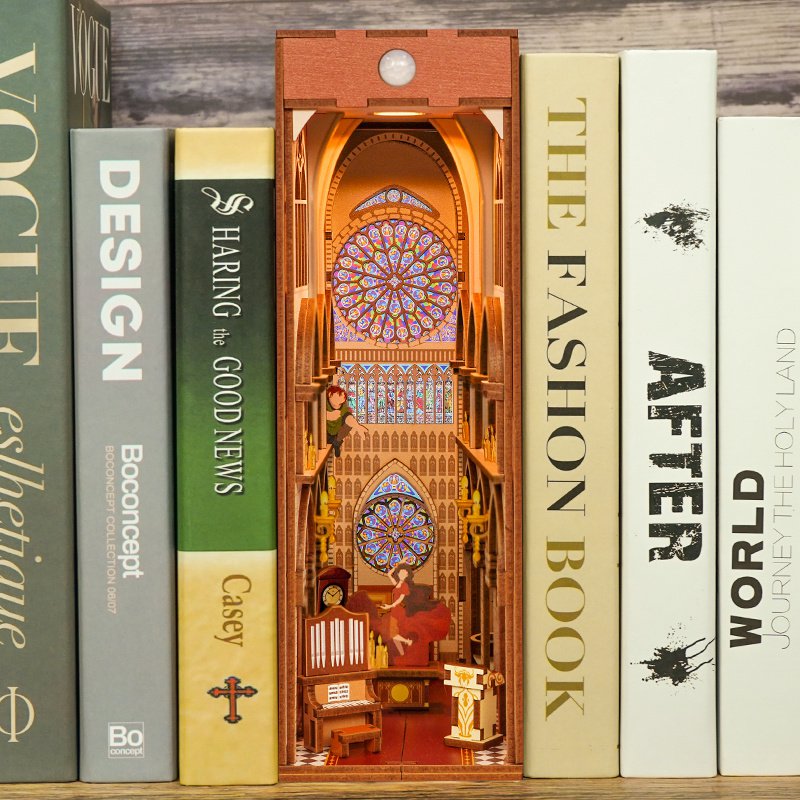 Tonecheer, Diy Book Nook, Notre Dame De Paris, Tq120, 18X8X24,5Cm