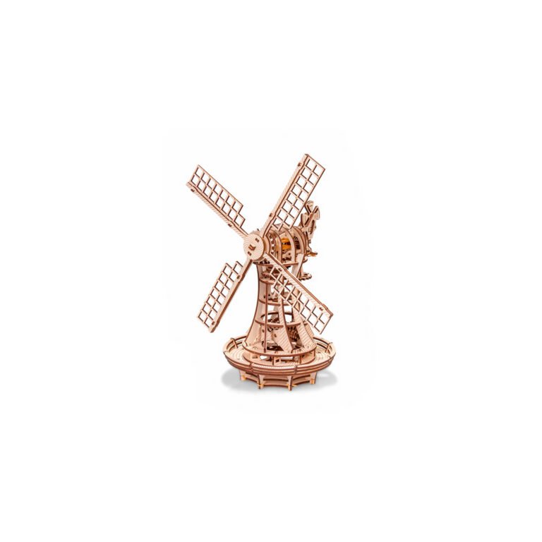 Eco Wood Art (Ewa) 3D Mechanische Puzzel Windmill, 2130, 34X19,5X40Cm