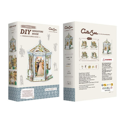 Cutebee, Diy Huisje, Windsors Flower House, Ghgc401, 19,1X17,6X21,5Cm