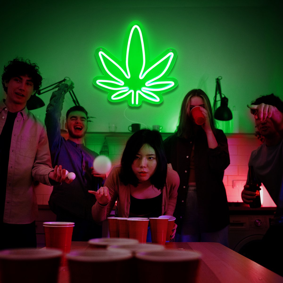Mad Monkey - Neonlamp "Wiet"
