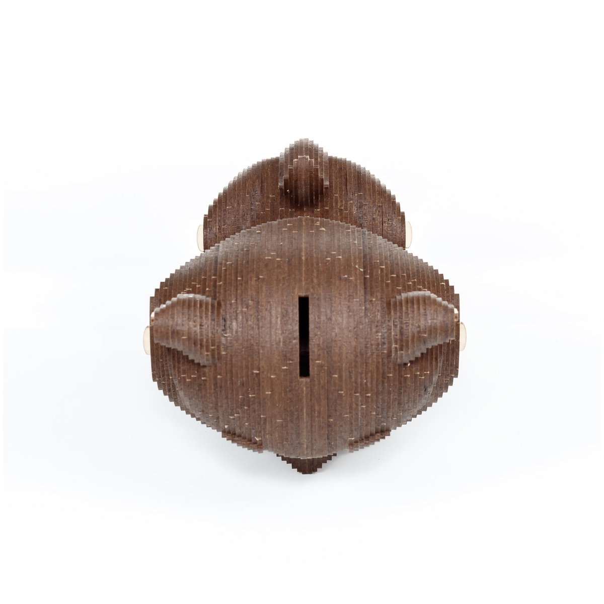 Eco Wood Art (Ewa) 3D Houten Bouwset Spaarpot Kat/Cat, 3793, 13,6X12,7X14,1Cm