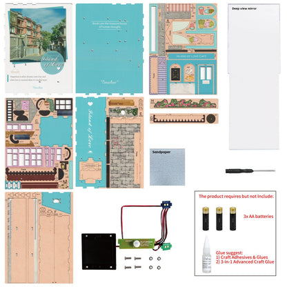 Tonecheer, Diy Book Nook, Island Of Love, Tq105, 18,2X8X24,5Cm