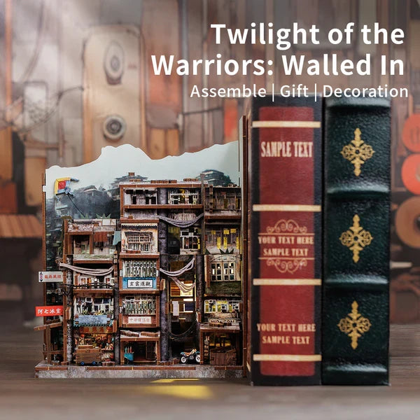 Cutebee, Diy Booknook, Twilight Of The Warriors: Walled In, Dcz01, 18X11X23Cm