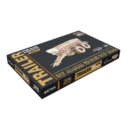Eco Wood Art (Ewa) 3D Mechanische Puzzel Trailer For K-7M 1072, 50,2X15,2X17,6Cm