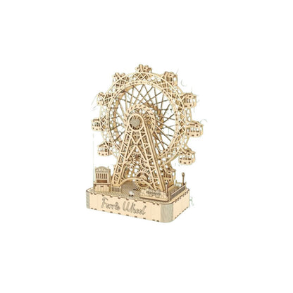 Inspirebox, 3D Muziekdoos Houten Puzzel Ferris Wheel, Be011926, 28,8X14,5X33 Cm