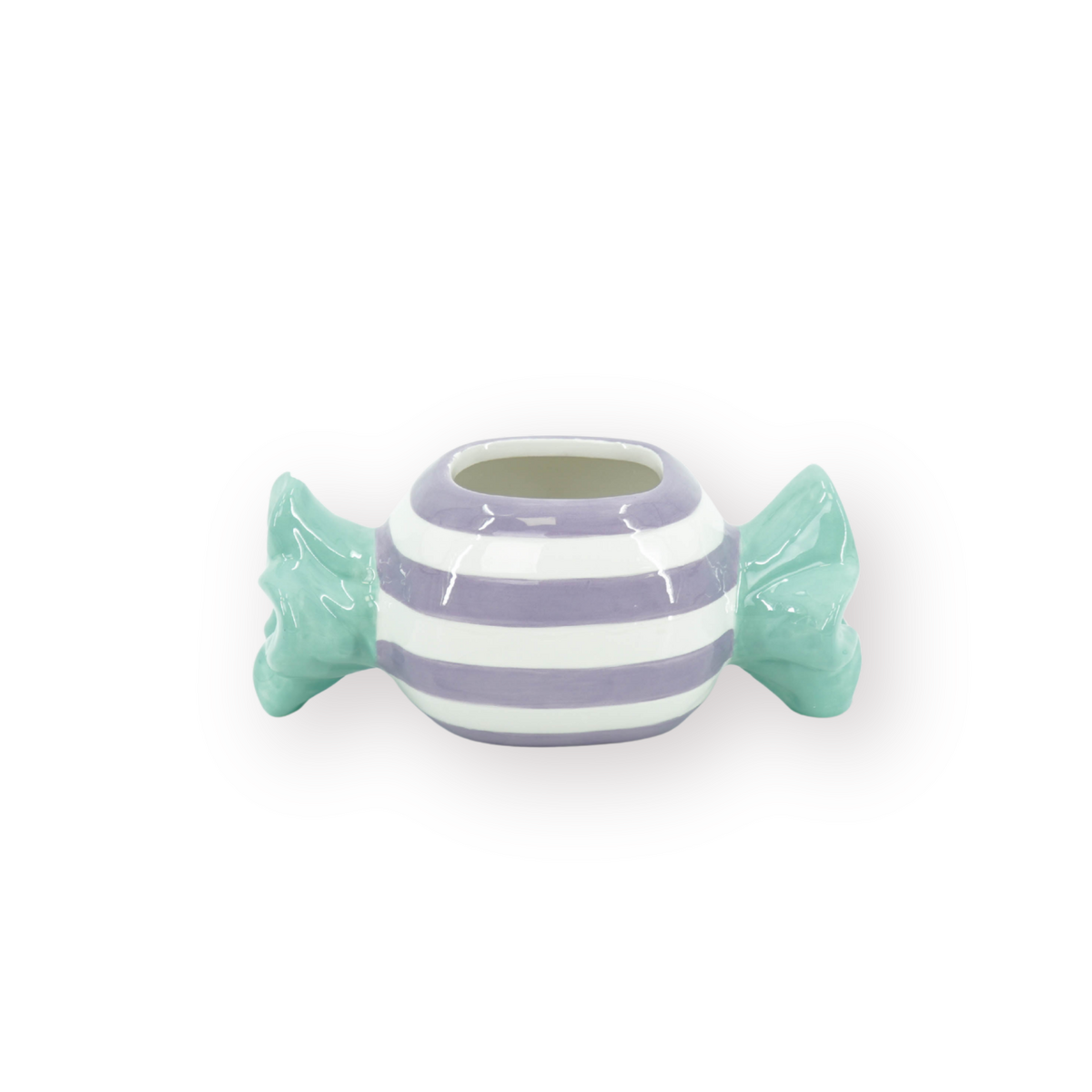 Pot - Bloempot - Toffee Candy - Mint/Lila - 17X8X8Cm