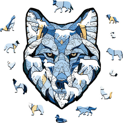Eco Wood Art (Ewa) Houten Legpuzzel Wolf, Size L, 3502, 50,1X38,7X0,4Cm
