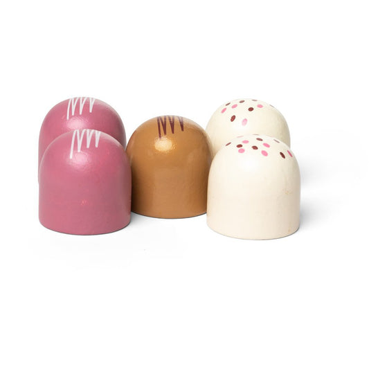 Gekleurde Chocolade Zoenen 5St.