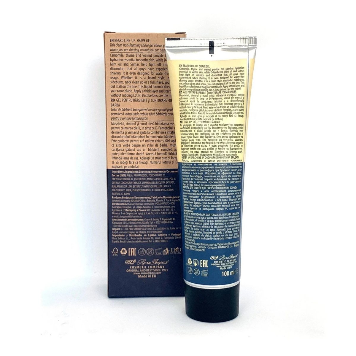 Men's Master Beard Line-Up Scheergel Transparant Scheren – 100Ml