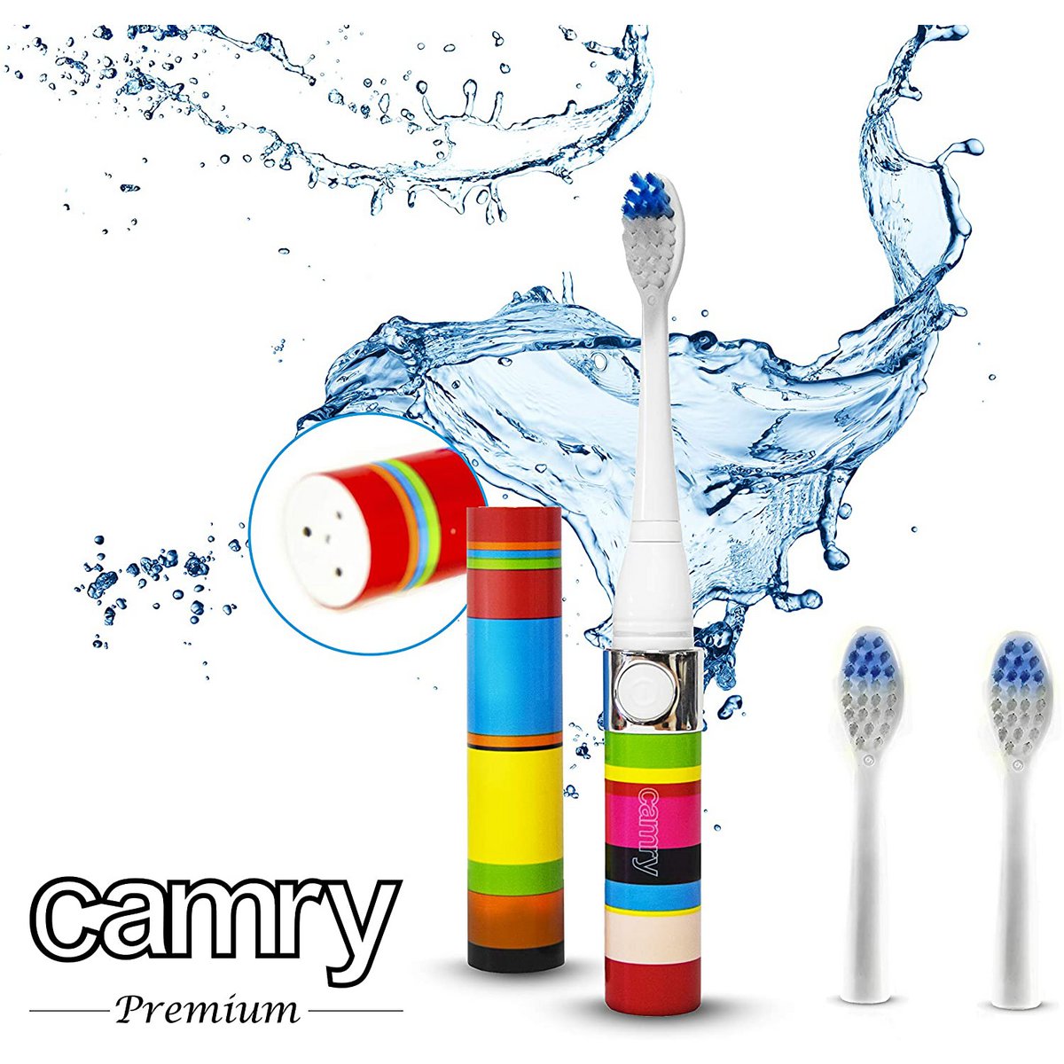 Camry Cr 2158.1 Tandenborstelset Voor Cr 2158 Blauw En Wit, Meerkleurig, Één Maat