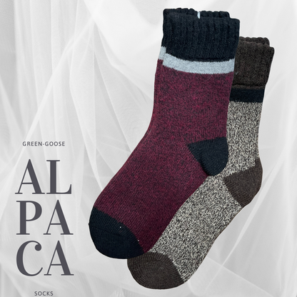 Green-Goose Alpaca Damessokken - 2 Paar - 95%