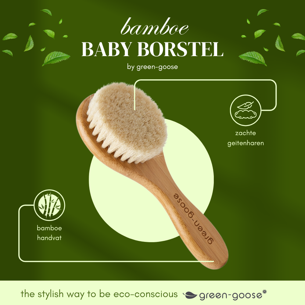 Green-Goose Baby Bamboe Haarborstel
