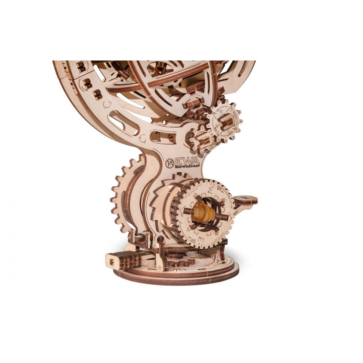Eco Wood Art (Ewa) 3D Mechanische Puzzel, Kinetic Globe, 723, 16X13X25Cm