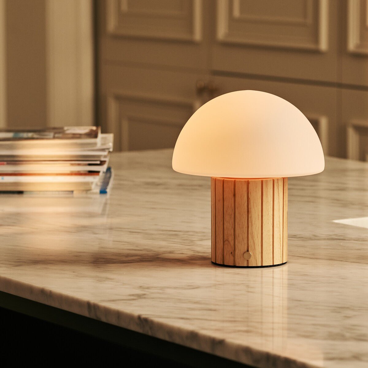 Siebe Lichtbruine Oplaadbare Tafellamp