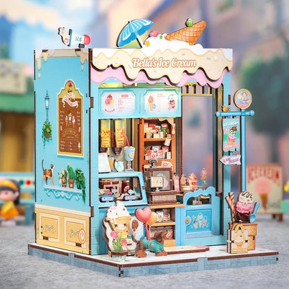 Cutebee, 3D Diy Huisje, Bella's Ice Cream, Cwgc212, 16,0X15,8X20,6Cm