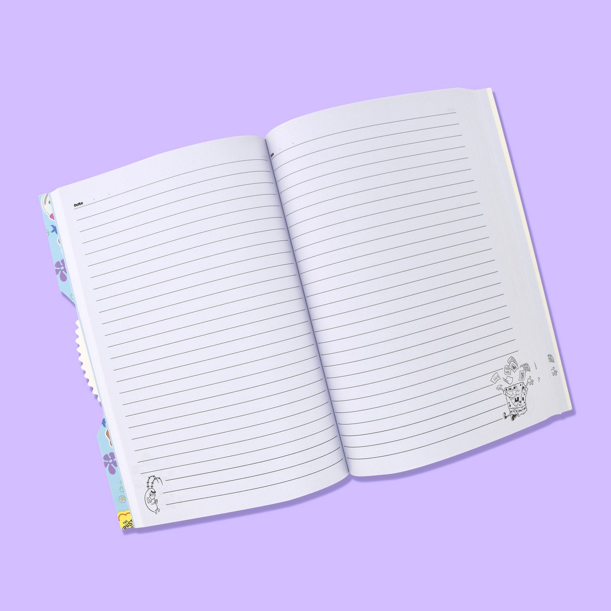 Spongebob Squarepants Notitieboekje, Dagboek Met Roterende Schijf, Meer Dan 100 Pagina's, A5, Officiële Merchandise