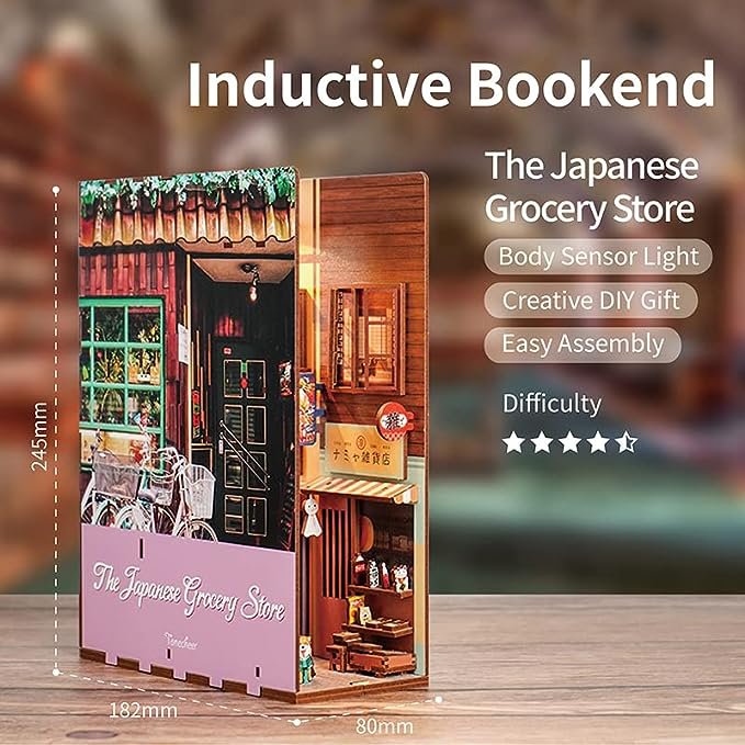 Tonecheer, Diy Book Nook, The Japanese Grocery Store, Tq109, 18,2X8X24,5Cm