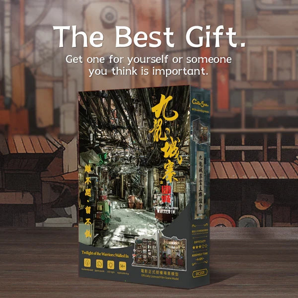 Cutebee, Diy Booknook, Twilight Of The Warriors: Walled In, Dcz01, 18X11X23Cm