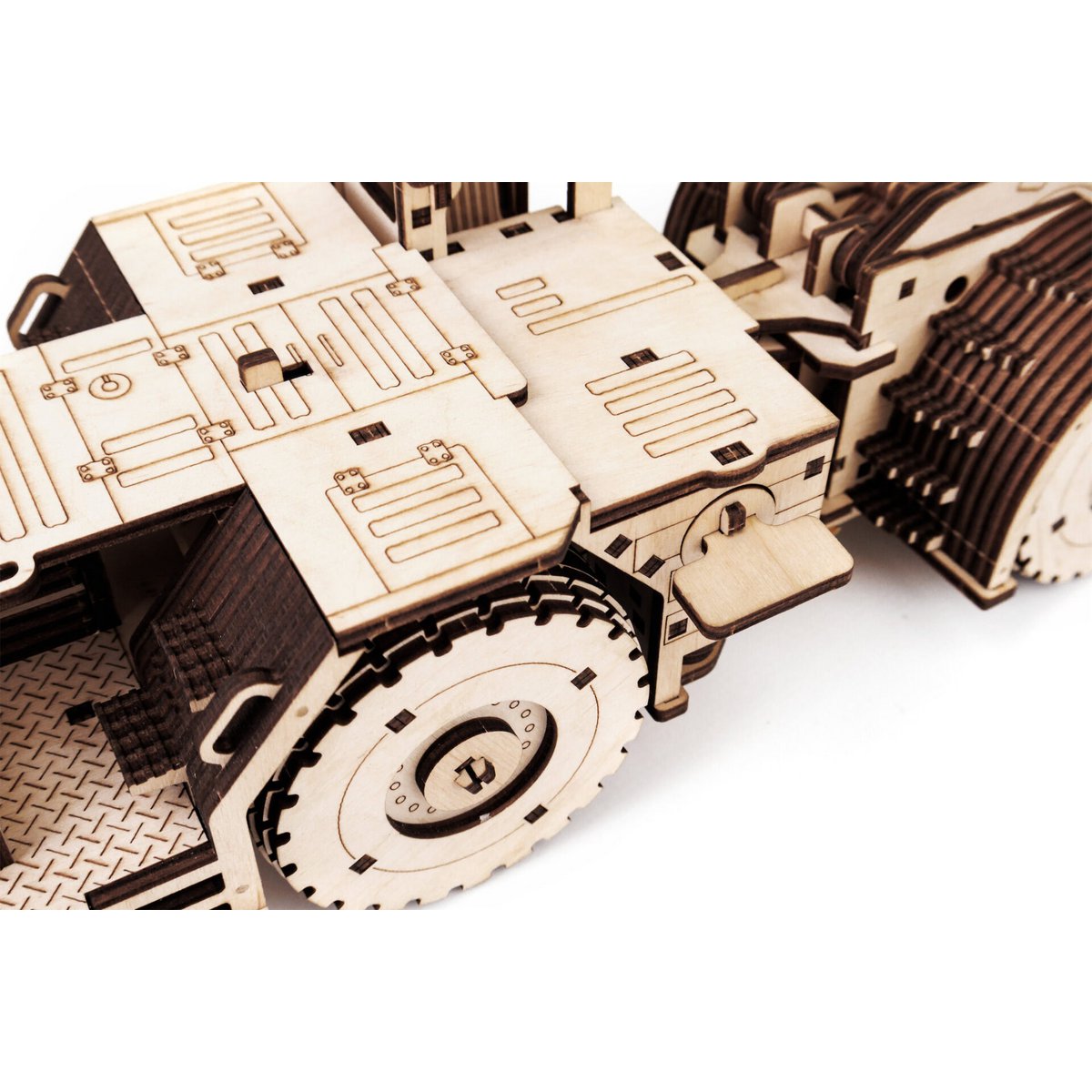 Eco Wood Art (Ewa) 3D Mechanische Houten Puzzel, Load-Haul-Dump Unit Moaz 4075, 4257, 49X11X13Cm