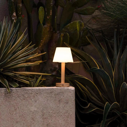 Zoë Lichtbruine Houten Oplaadbare Tafellamp