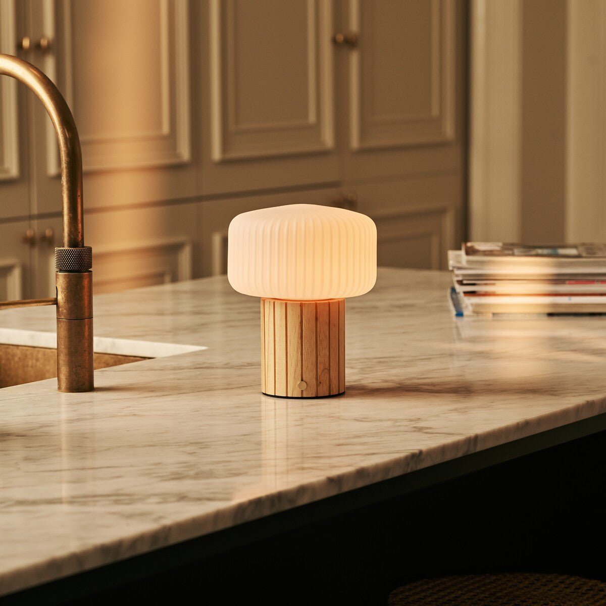 Margaux Lichtbruine Oplaadbare Tafellamp