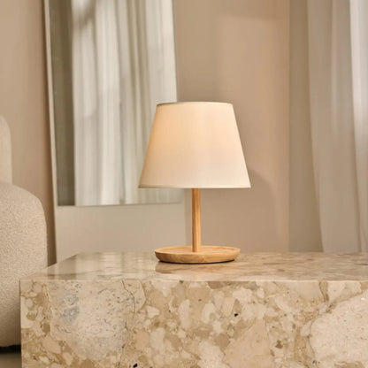 Emily Lichtbruine Houten Lamp