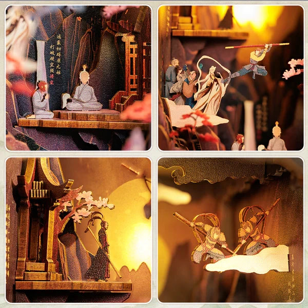 Cutebee, Diy Booknook, The Legend Of Wukong, Mz01, 16X8X21,7Cm