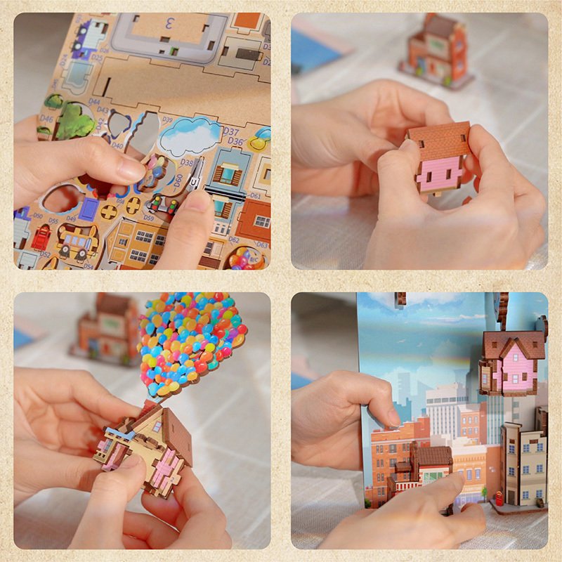 Tonecheer, Diy Book Nook, Travel With The Wind Bookend, Tq126, 18,2X8X24,5Cm