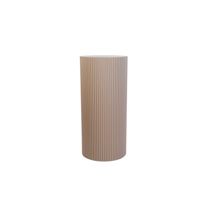Bijzettafel / Zuil- Cilinder - Mdf - Taupe - 30X65Cm