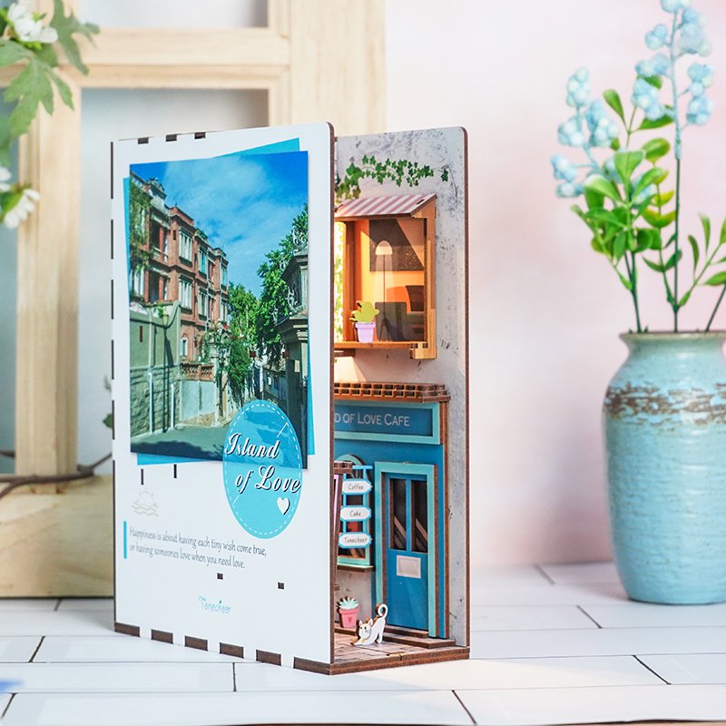 Tonecheer, Diy Book Nook, Island Of Love, Tq105, 18,2X8X24,5Cm