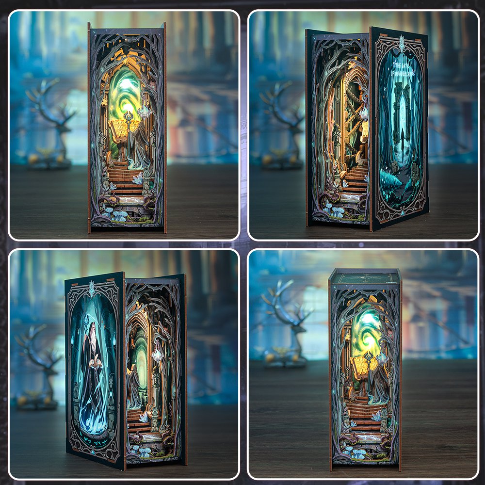 Cutebee, Diy Booknook, The Gate Of Wonderland, Hy02B, 16X8X21,7Cm