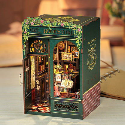 Cutebee, 3D Booknook, Owl Bookstore, Sd02B, 11,5X10X17Cm