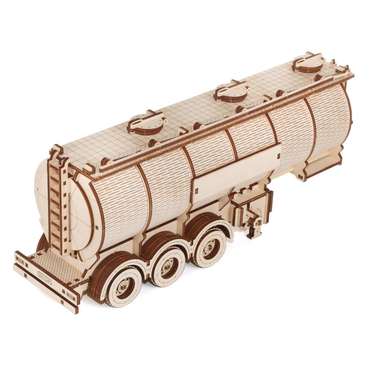 Eco Wood Art (Ewa) 3D Houten Puzzel Tank Semitrailer For Truck Road King, 3410, 39,7X10,8X20Cm