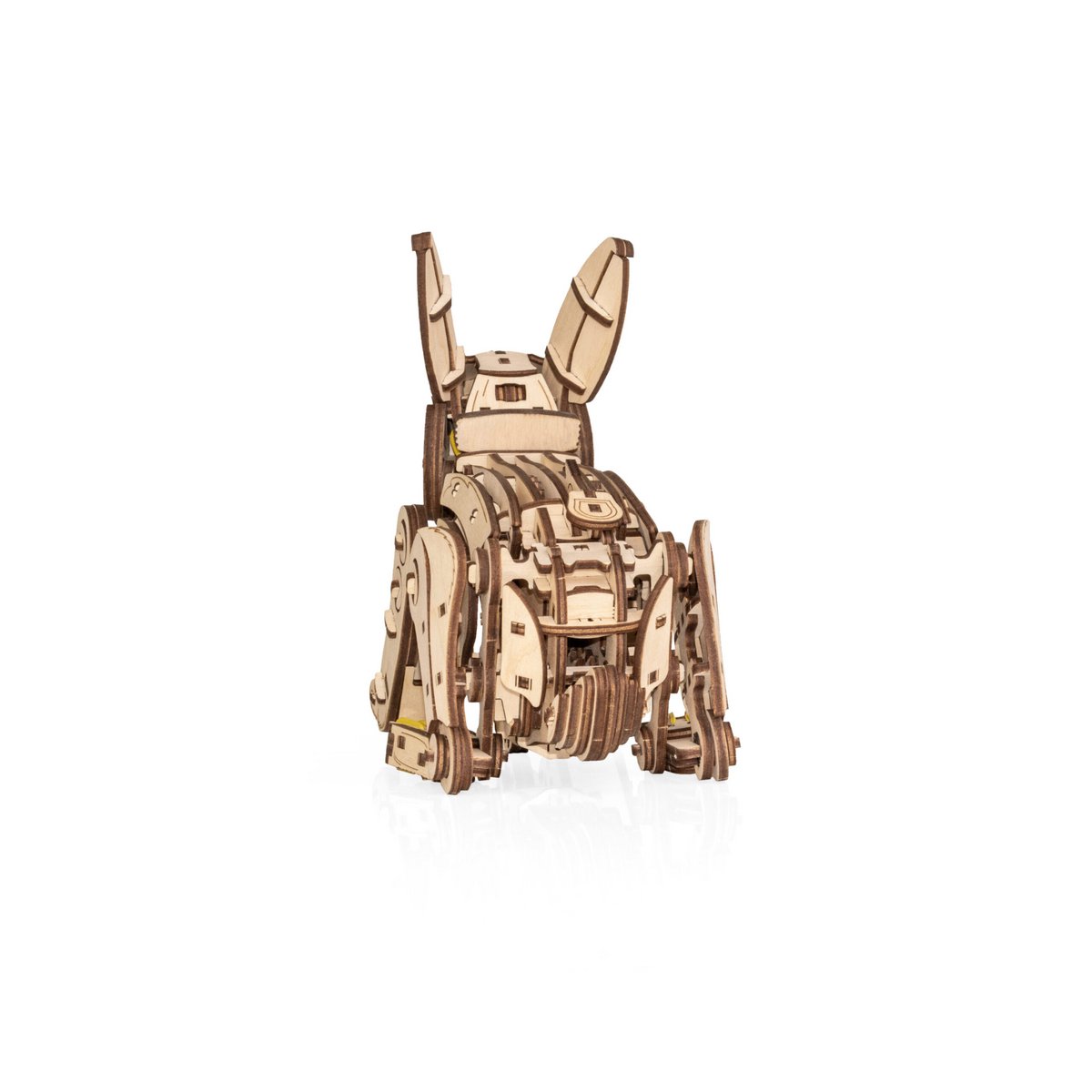 Eco Wood Art (Ewa) Diy 3D Mechanische Houten Puzzel, Rabbit, 4561, 21,7X10,4X17,4Cm