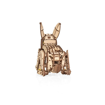Eco Wood Art (Ewa) Diy 3D Mechanische Houten Puzzel, Rabbit, 4561, 21,7X10,4X17,4Cm