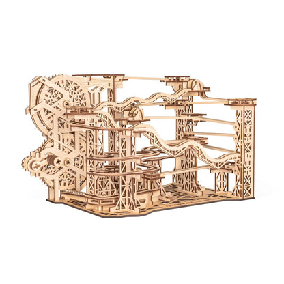 Eco Wood Art (Ewa) Diy 3D Mechanische Houten Puzzel, Marble Run, 4592, 43,6X26,4X24,7 Cm