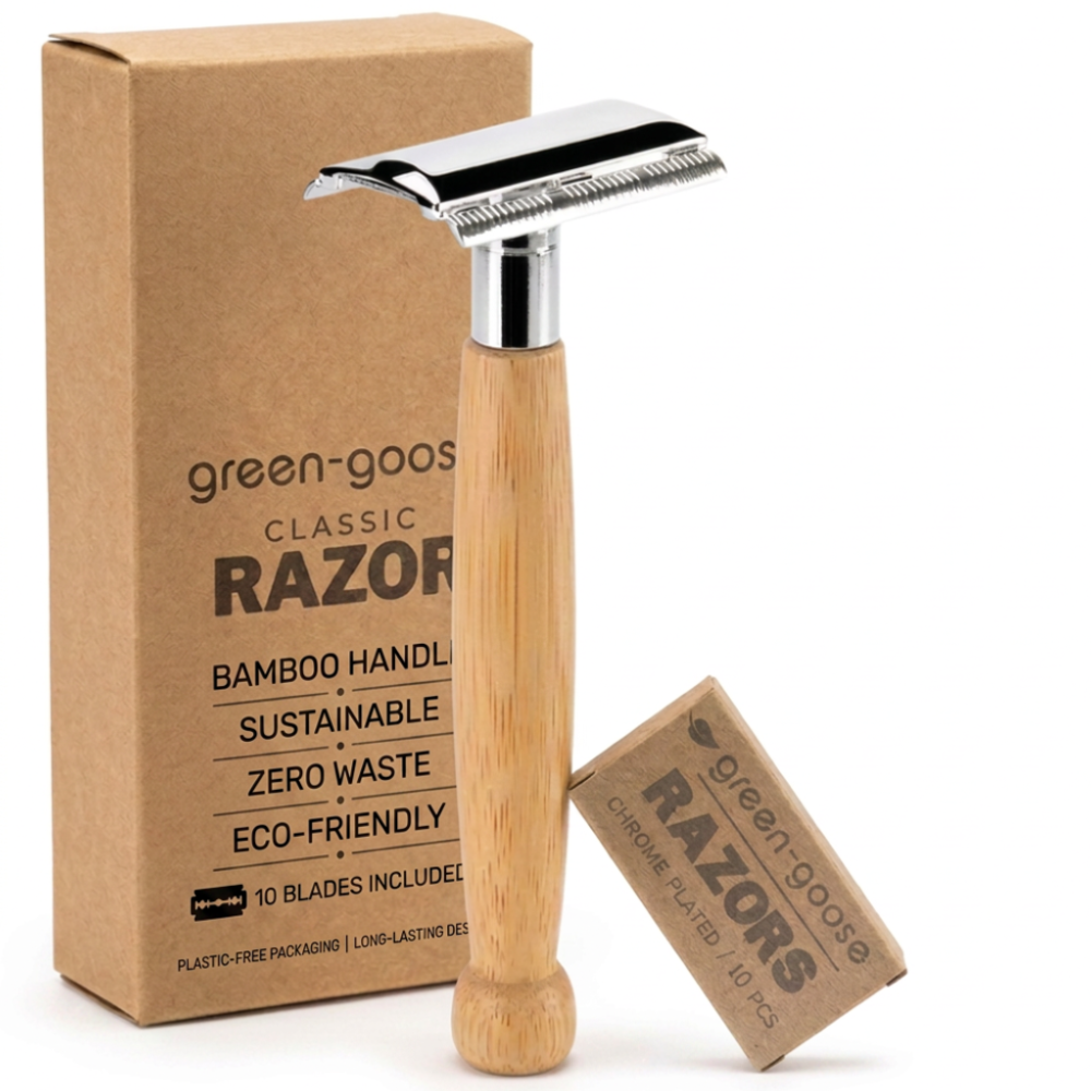 Green-Goose Klassieke Scheerset - Bamboe