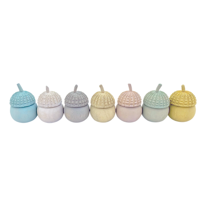 Mini Pastel Acorn Pots/7Pc