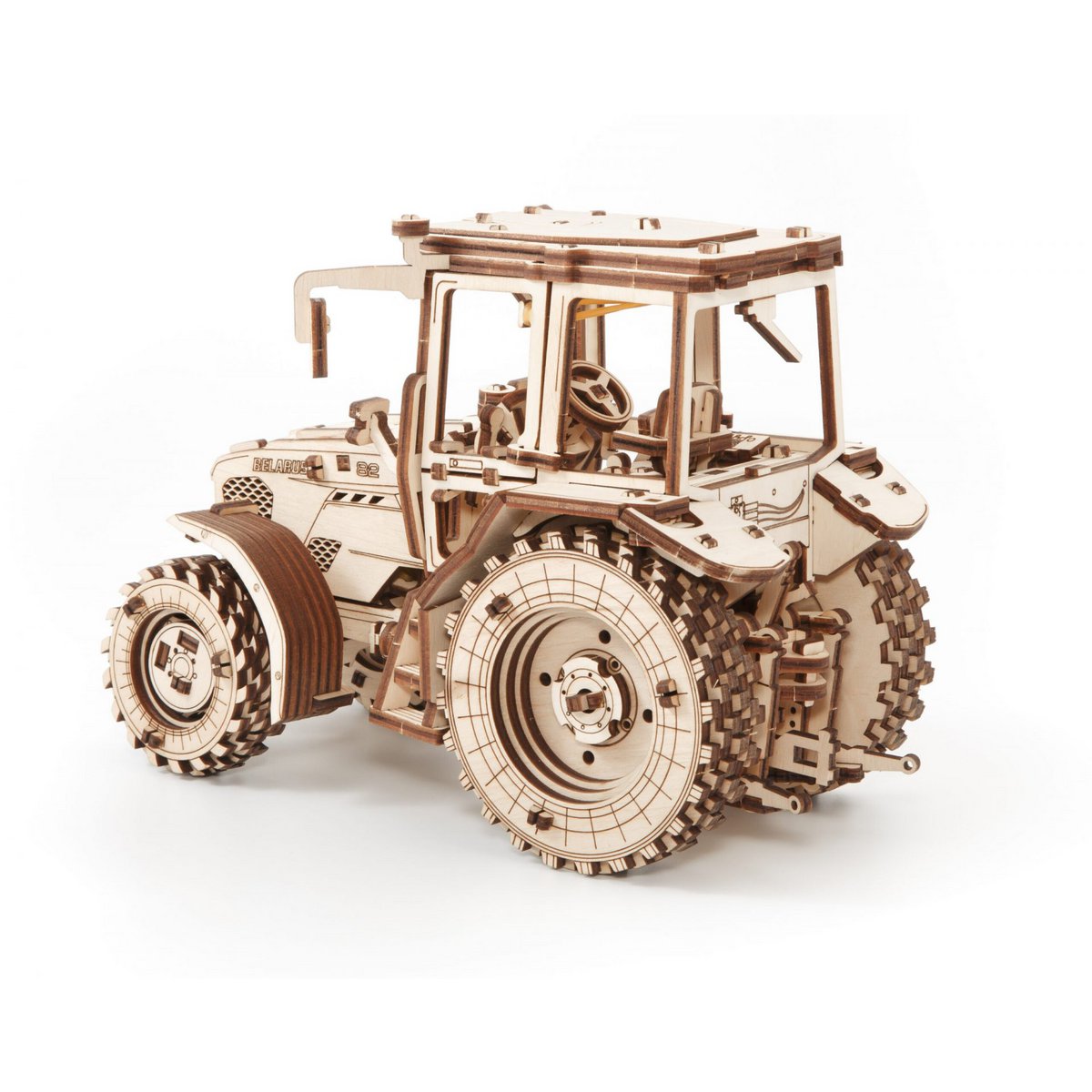 Eco Wood Art (Ewa) 3D Mechanische Puzzel, Belarus-82 Tractor, 1157, 21,8X11,8X15,5Cm
