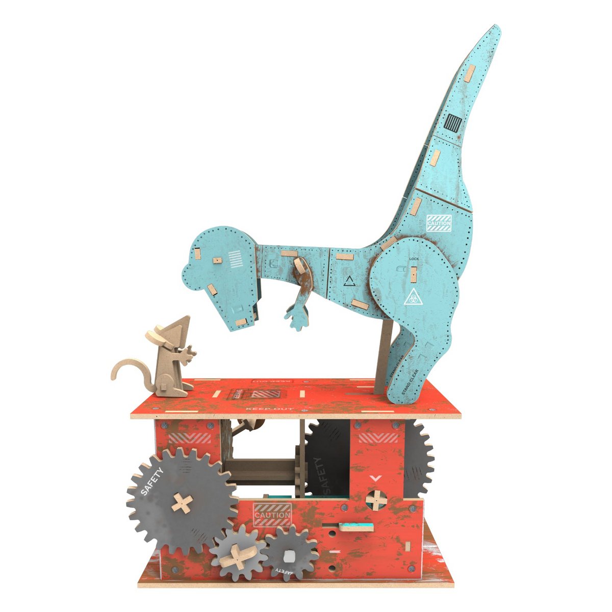 Ilo Build 3D Mechanische Houten Modelbouw Rise Of The Mammals, 0227, 11X19X26Cm