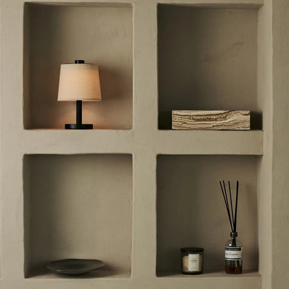 Rover Zwarte Houten Oplaadbare Lamp