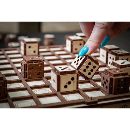 Eco Wood Art (Ewa) Gameset, Schaak En Damset, 0587, 25X28,5X4,2 Cm