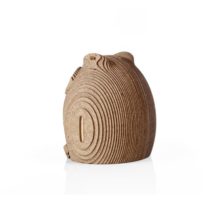 Eco Wood Art (Ewa) 3D Houten Bouwset Spaarpot Uil/Owl, 3809, 15X9,1X15,7Cm
