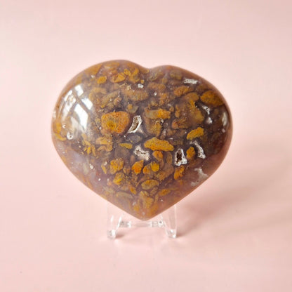 Edelsteen Dikke Ocean Jasper Hart #4 – 200 Tot 300 Gram | Uniek & Kleurrijk