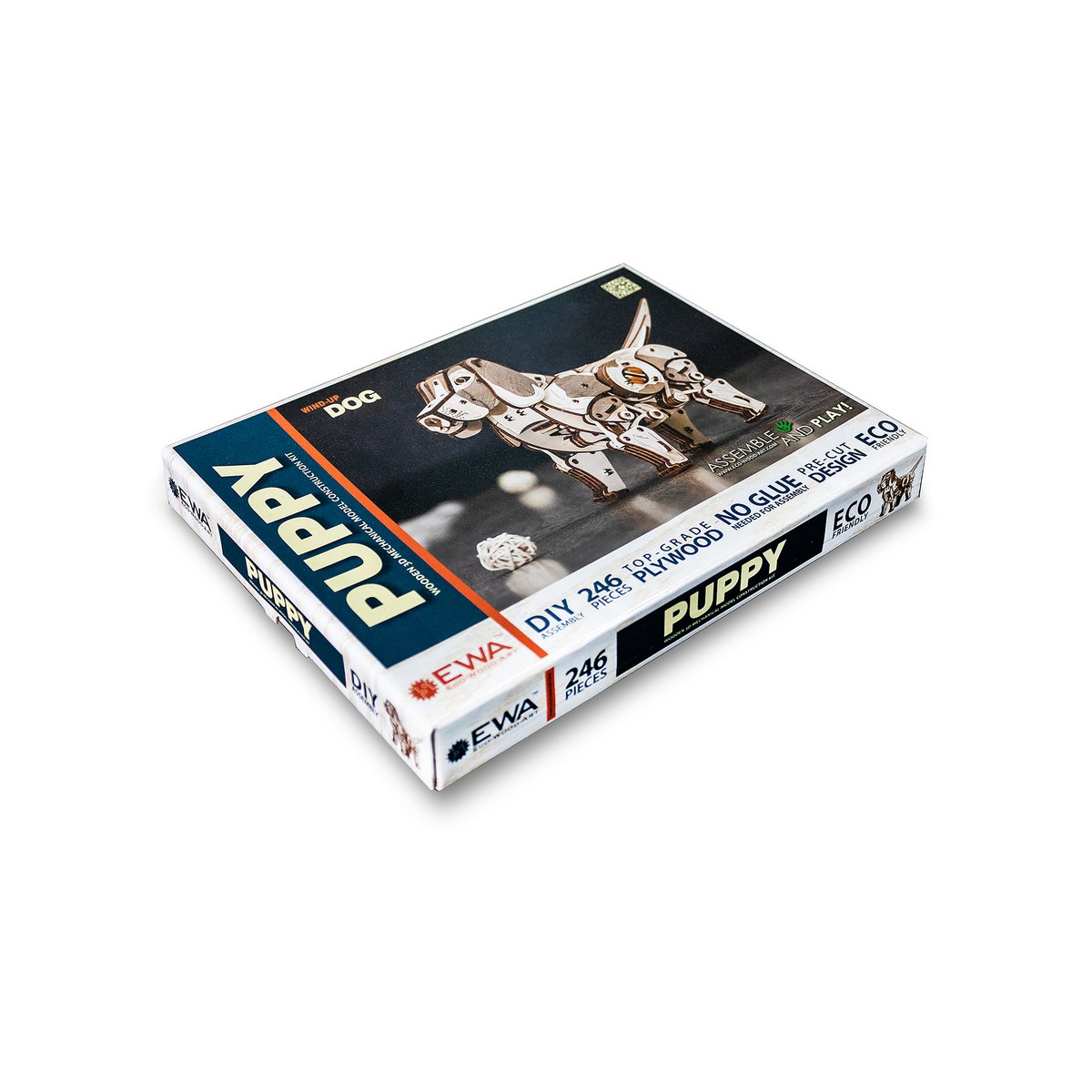 Eco Wood Art (Ewa) 3D Mechanische Puzzel, Puppy, 730, 28,5X9,5X17,5 Cm