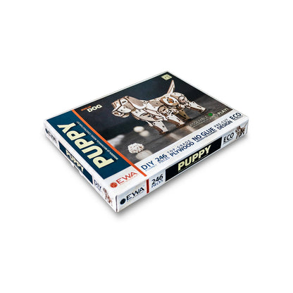 Eco Wood Art (Ewa) 3D Mechanische Puzzel, Puppy, 730, 28,5X9,5X17,5 Cm