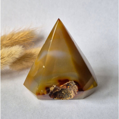 Druzy Grijze Agaat Diamant Staande Edelsteen Kristal - #42 136G