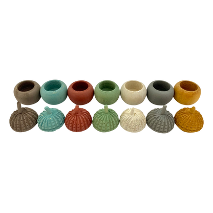 Mini Earth Acorn Pots/7Pc