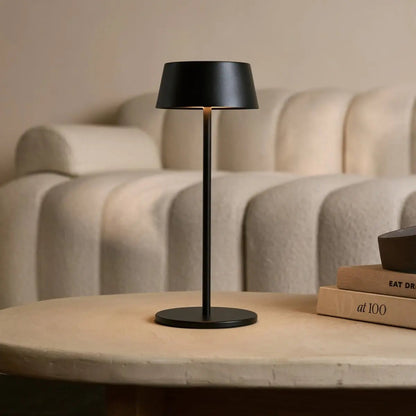 Hugo Midnight Zwart Oplaadbare Tafellamp