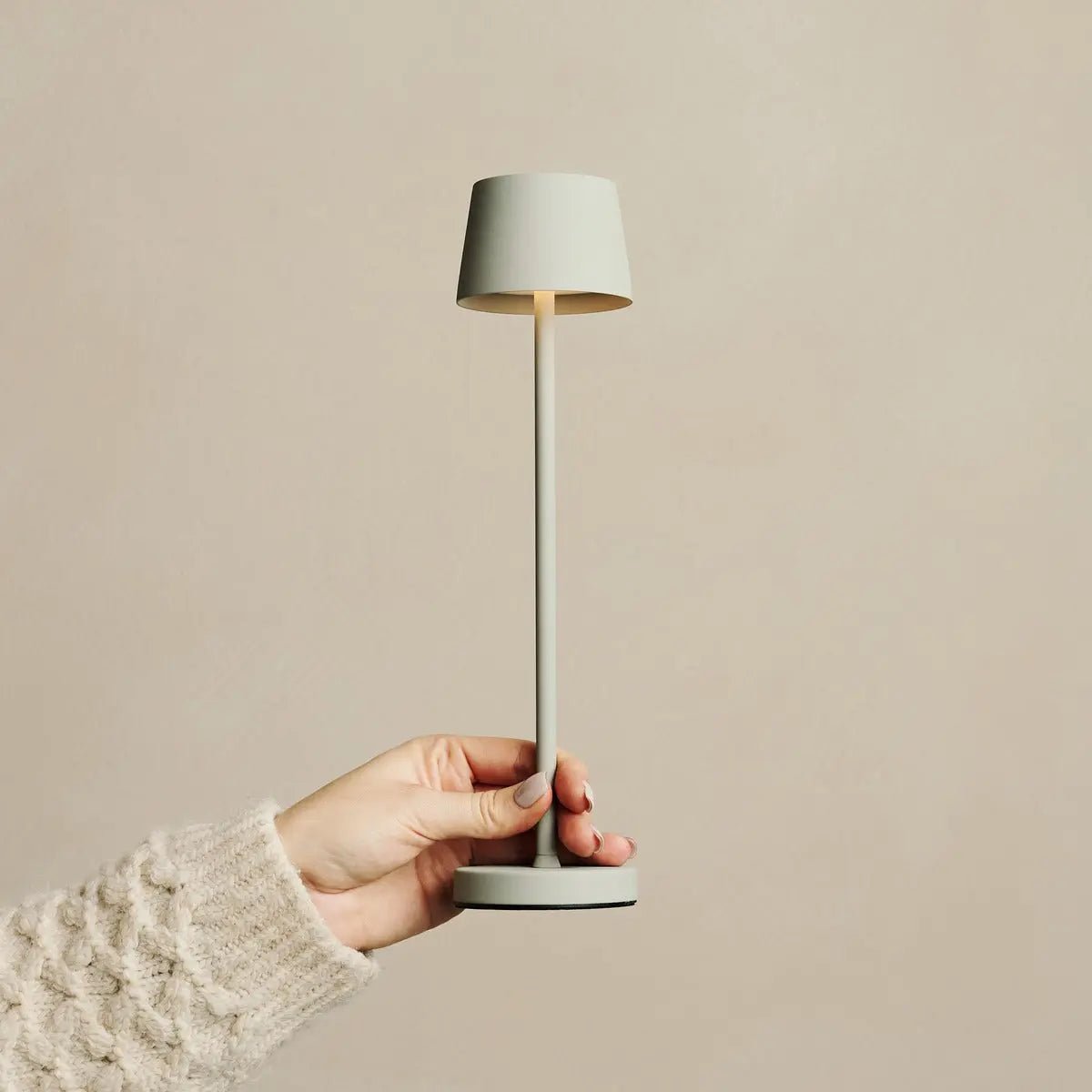 Vondel Mini Shadow Grey Rechargeable Lamp